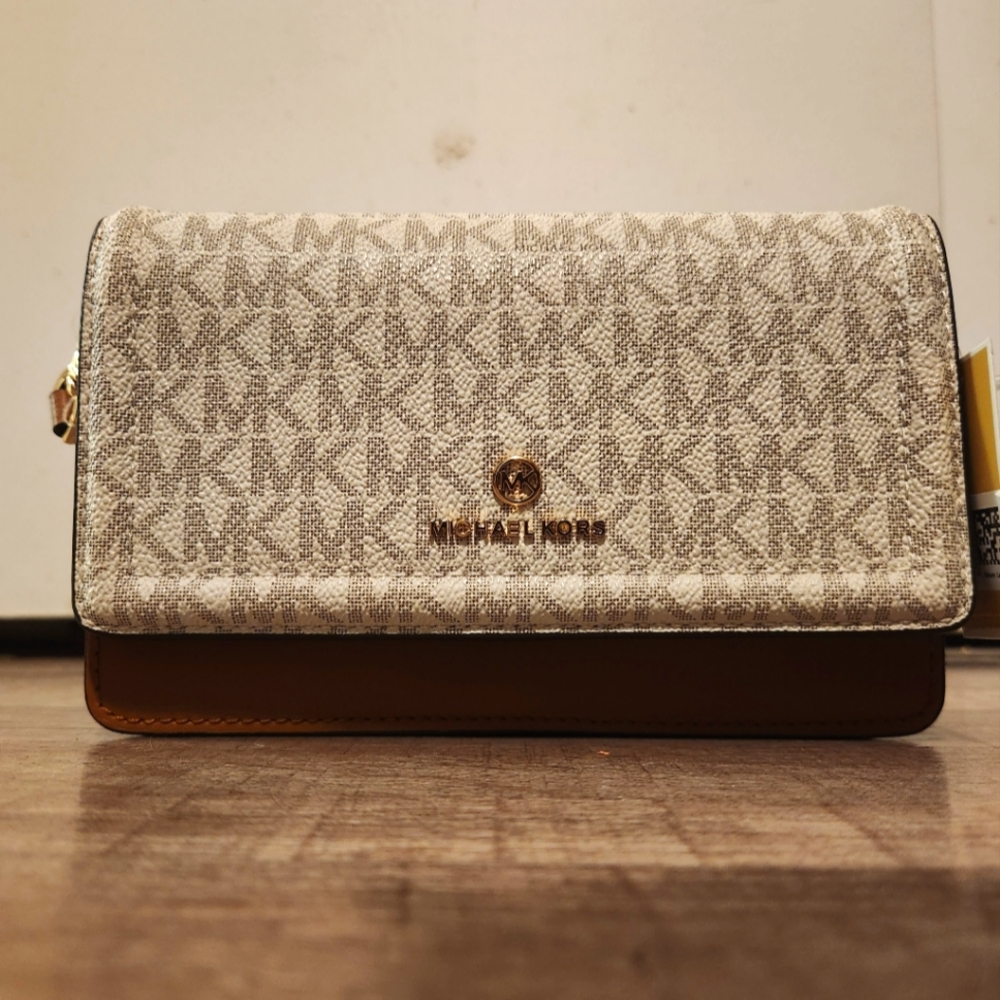 Michael Kors, Brown and white Purse